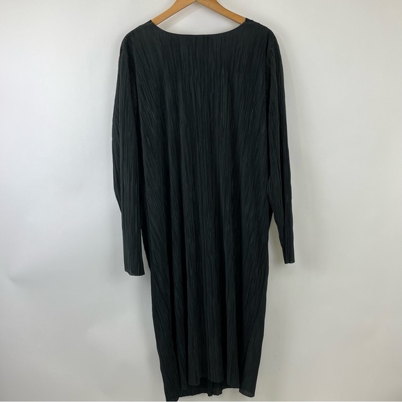 ELOQUII Twisted Knot Front Plisse Dress Size 22 - Picture 6 of 13